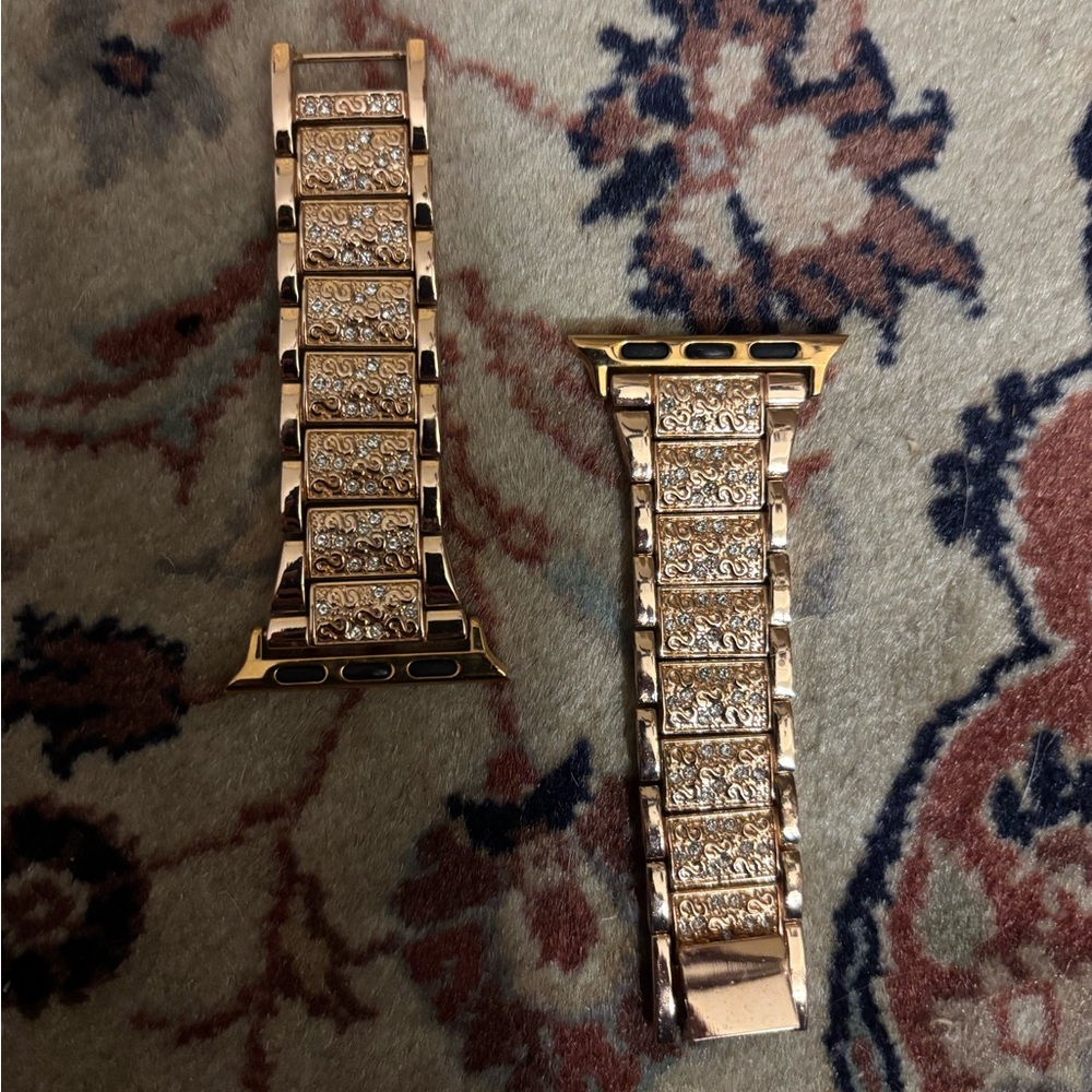 Apple Watch Rose Gold Crystal Accents Strap